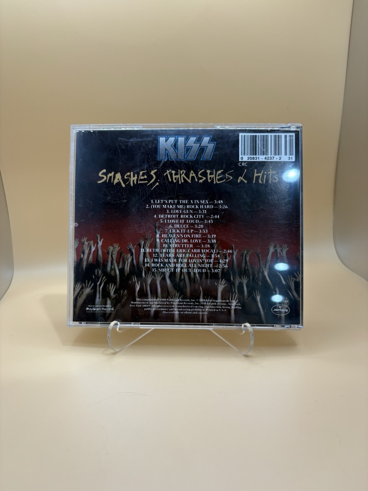 KISS – Smashes, Thrashes & Hits CD (1988 Mercury) Original Pressing Tested