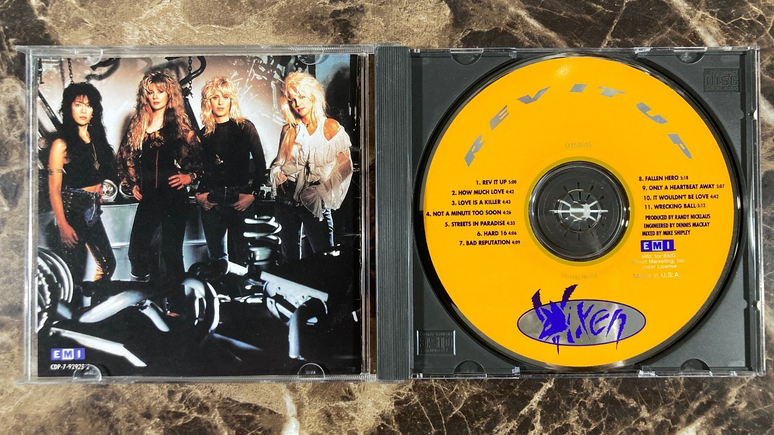 Vixen – Rev It Up CD 1990 Hard Rock Hair Glam Metal EMI BMG Edition
