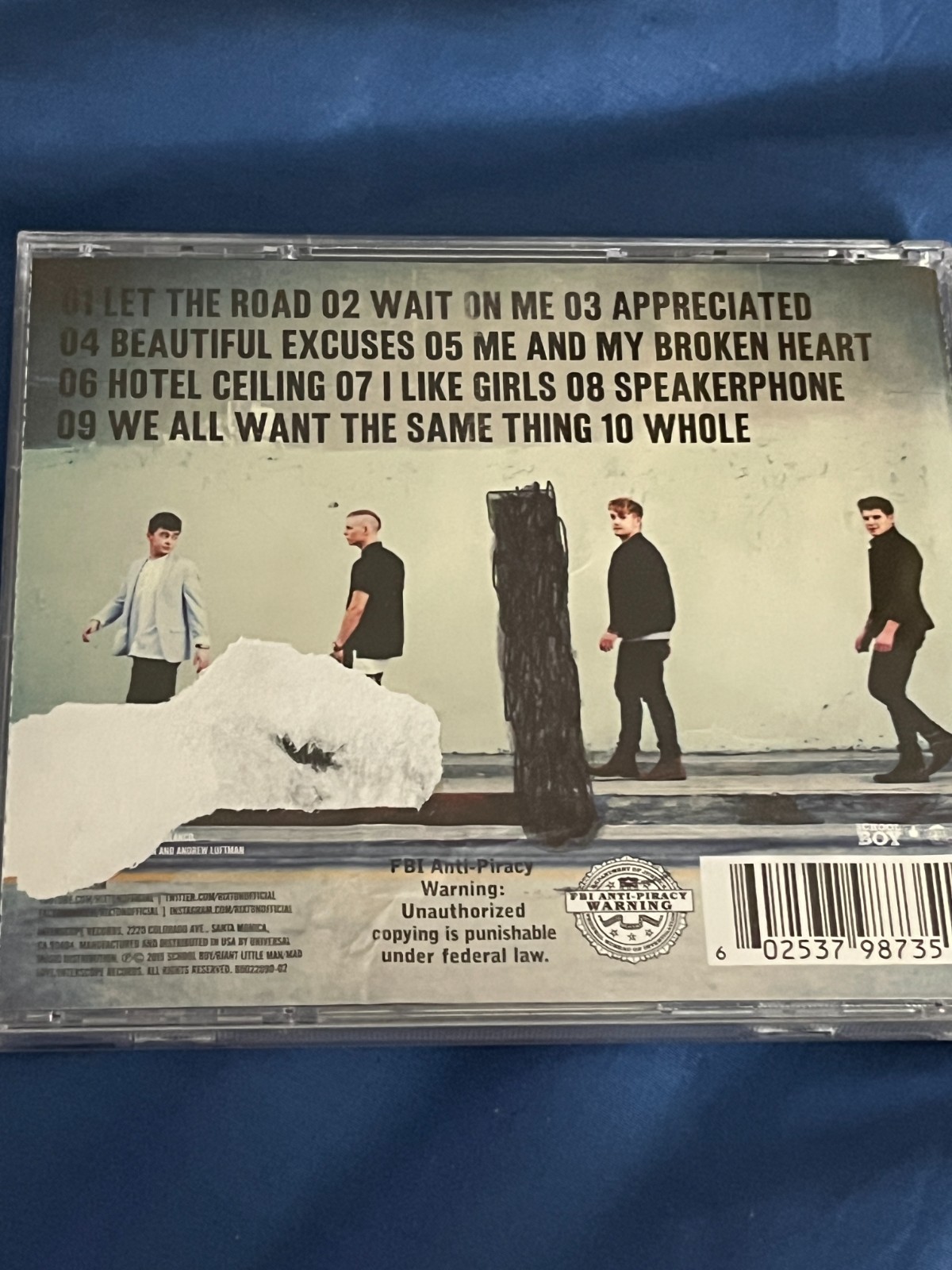 Rixton – Let The Road CD 2014 Interscope Records Pop Rock