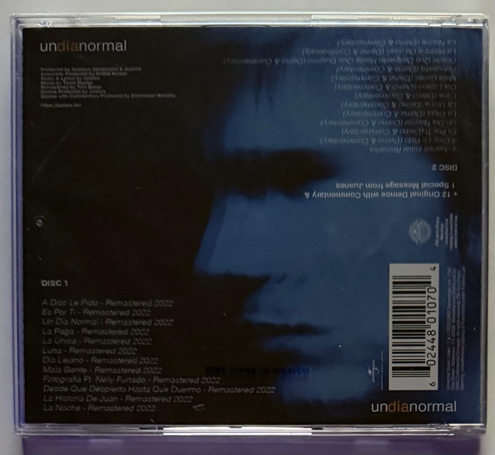 JUANES / Un Dia Normal 2CD 20th Anniversary Edition Remastered New