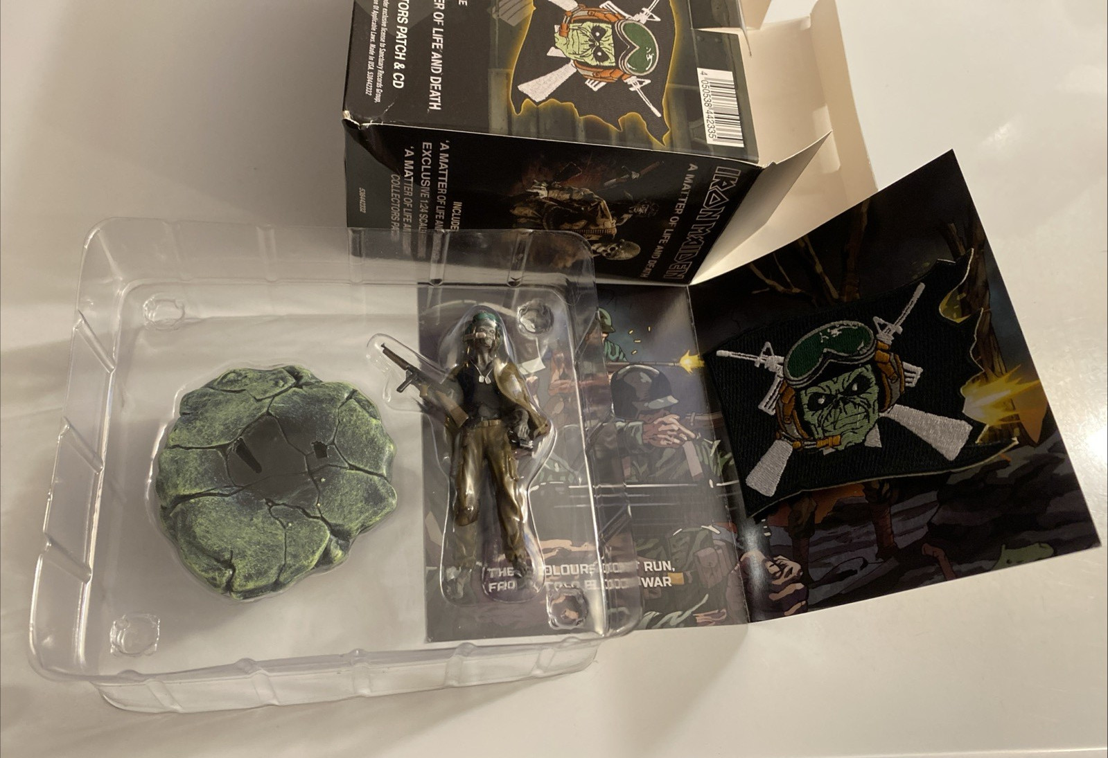 Iron Maiden Matter of Life & Death Figurine And Patch With Box Only NO CD
