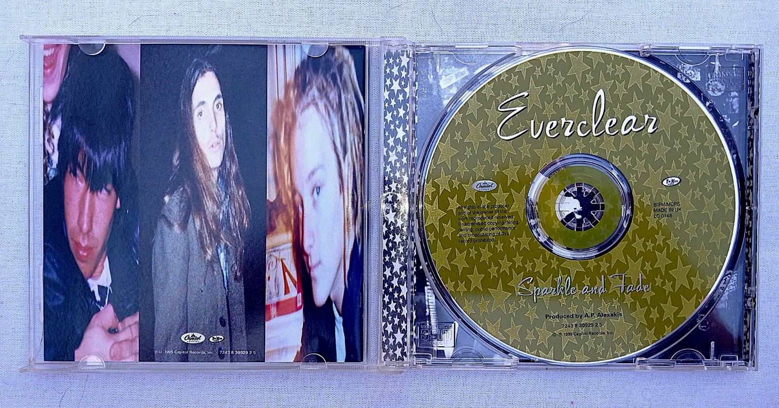 EVERCLEAR Original 1995 Sparkle and Fade 1st Edition w/10-Page Stapled Cover CD