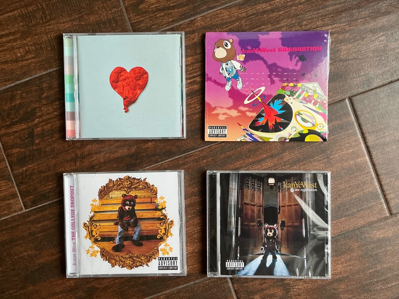 Kanye West CD Combo Graduation + College Drop out + Late Registration + 808’s