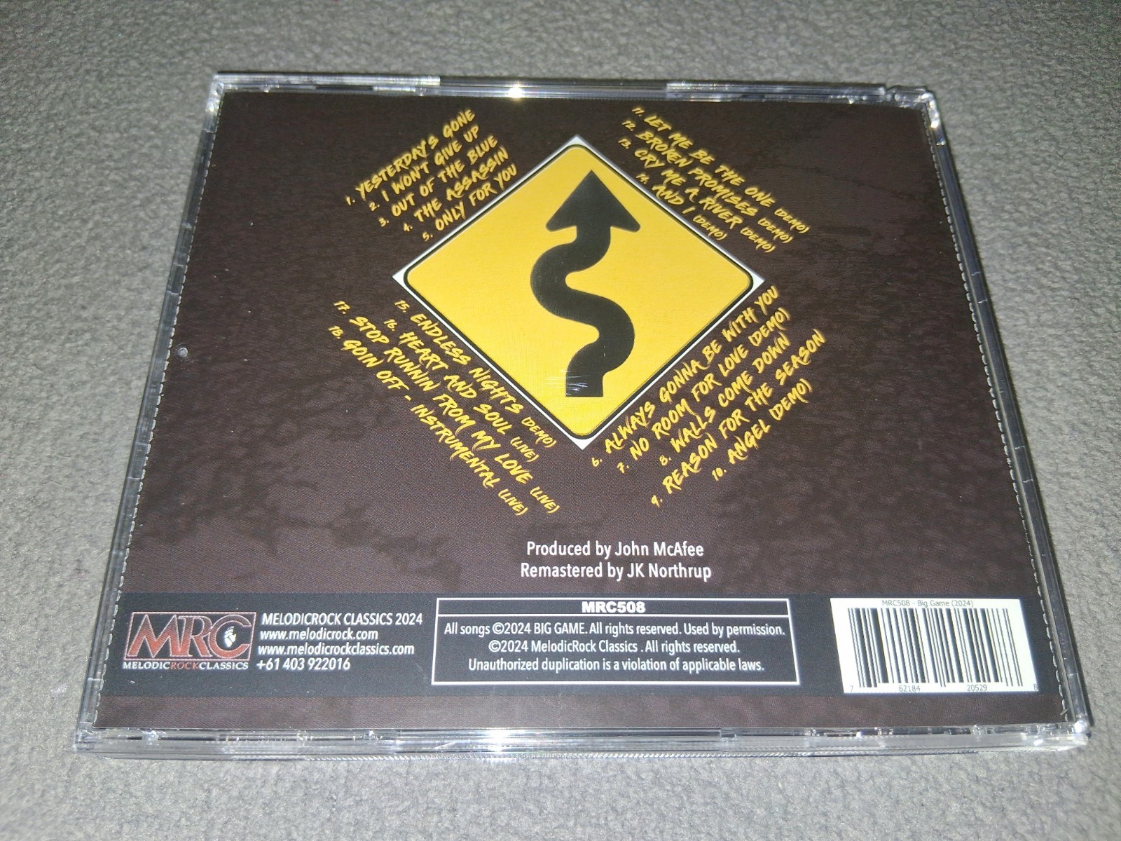 BIG GAME - s/t same self-titled HARD ROCK AOR CD ~ JADED HEART CRY WOLF AFFAIR