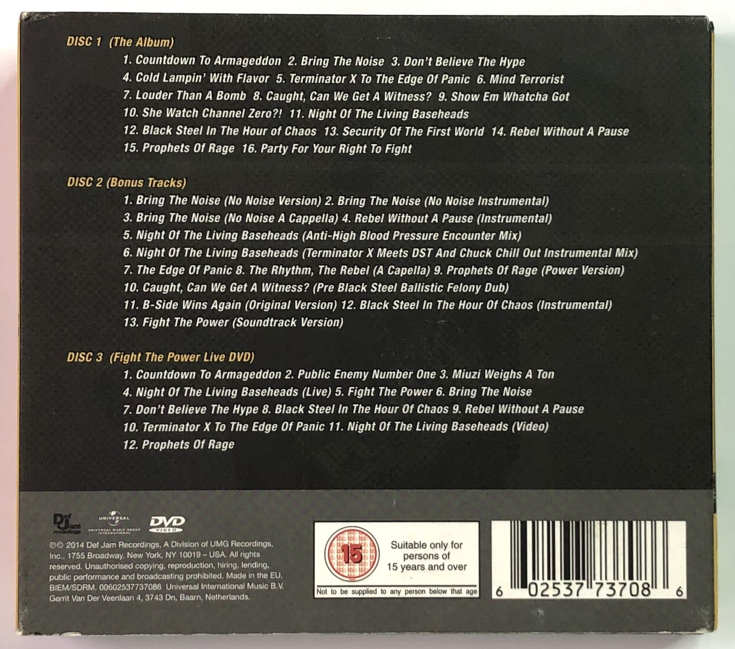 PUBLIC ENEMY It Takes a Nation of Millions (2014) 2 CD +DVD Deluxe Digipack RARE