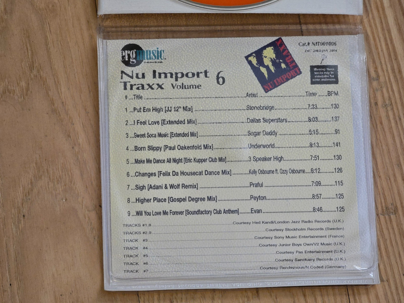 BONUS ~ ERG Nu Dance Traxx CD, Volume 85 & Nu Import Traxx Volume 6 ~ MINT