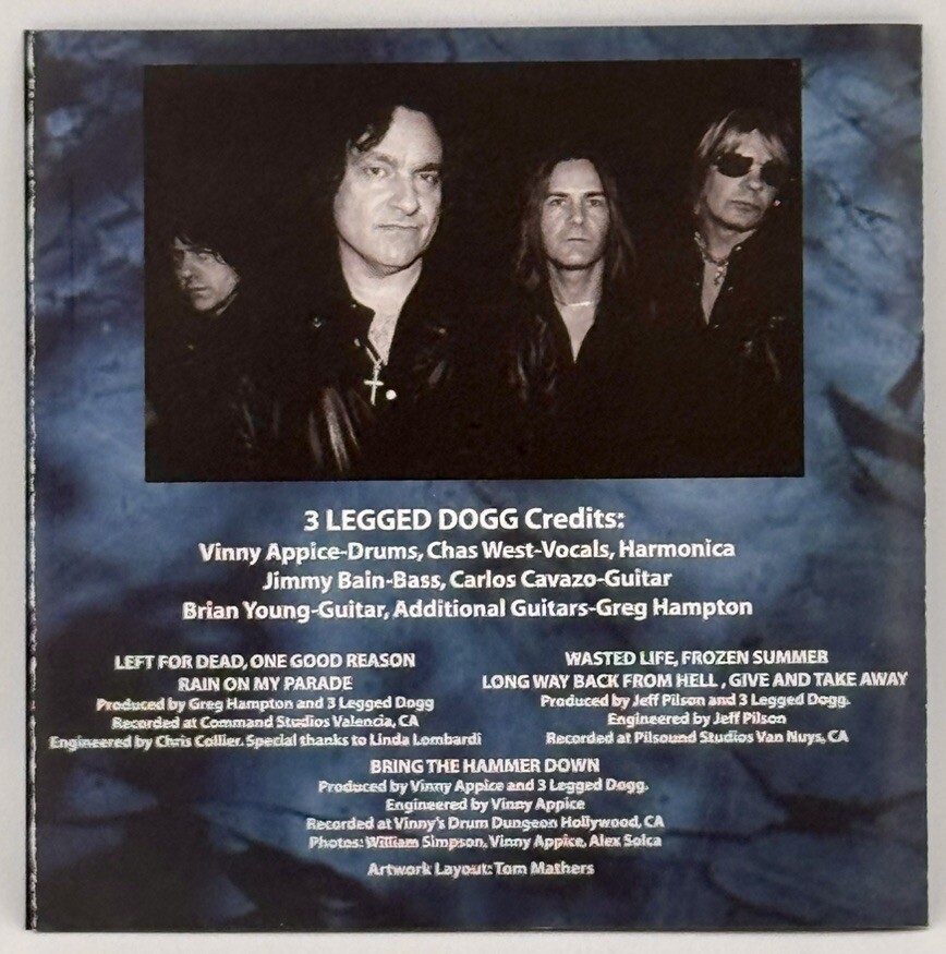 Frozen Summer by 3 Legged Dogg 2 CDs 2006 Perris Records Quiet Riot Dio Bonham