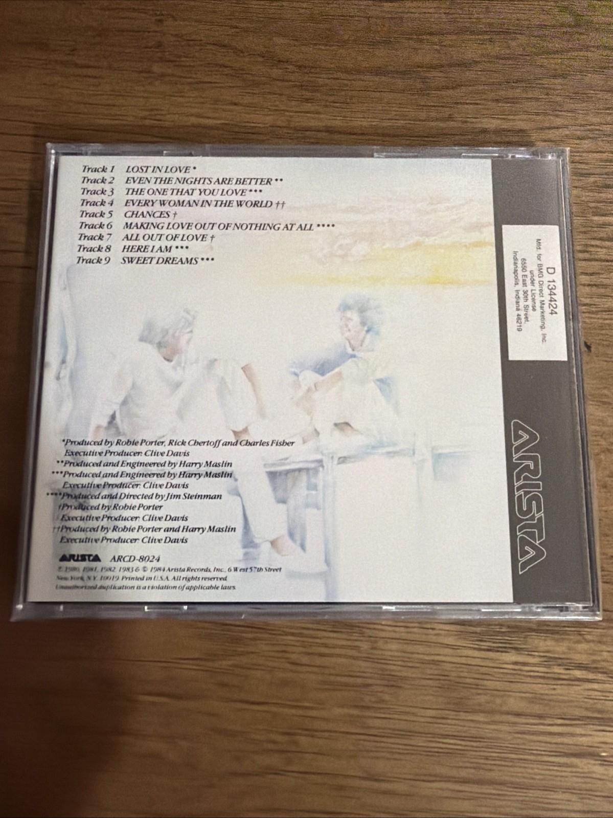 Air Supply Greatest Hits CD By Australian Soft Rock 1983 Arista Records NEW