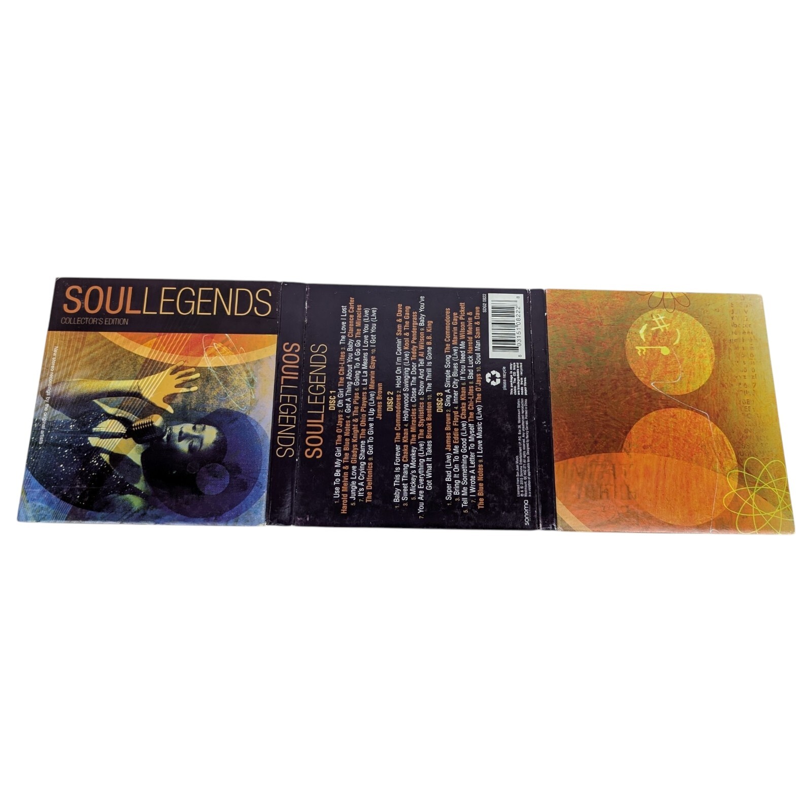 Soul Legends, Collectors Edition, 3 disc CD Set Original Artists 2013