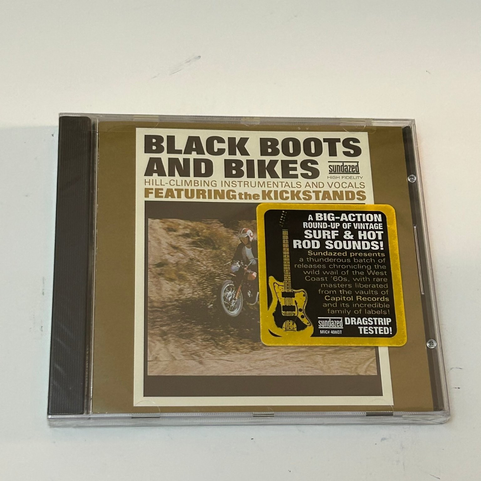 The Kickstands – Black Boots And Bikes CD 2006 Surf Hot Rod Sundazed Sealed Hype