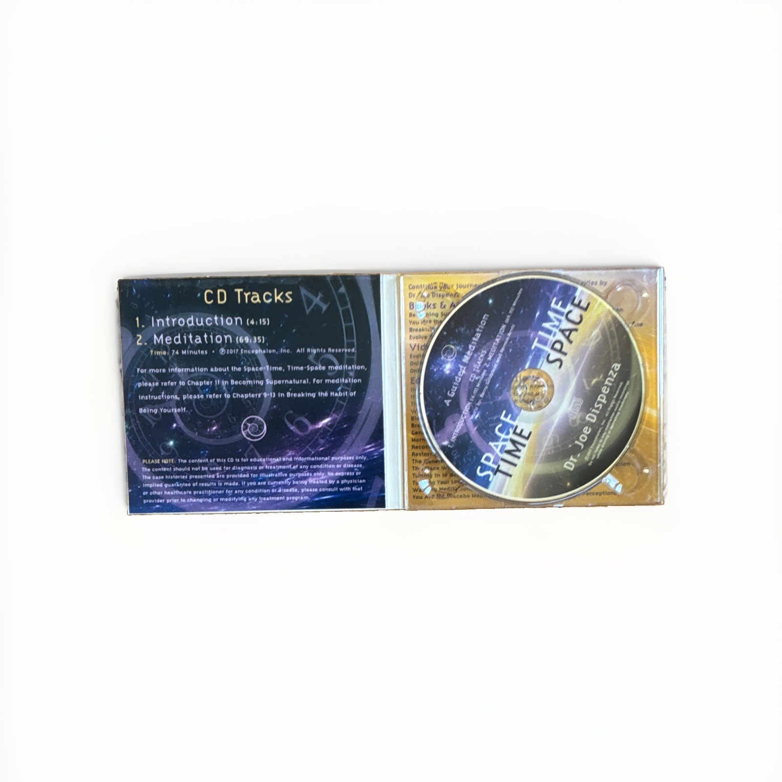 Dr. Joe Dispenza Space-Time, Time-Space Guided Meditation CD 74m 2017