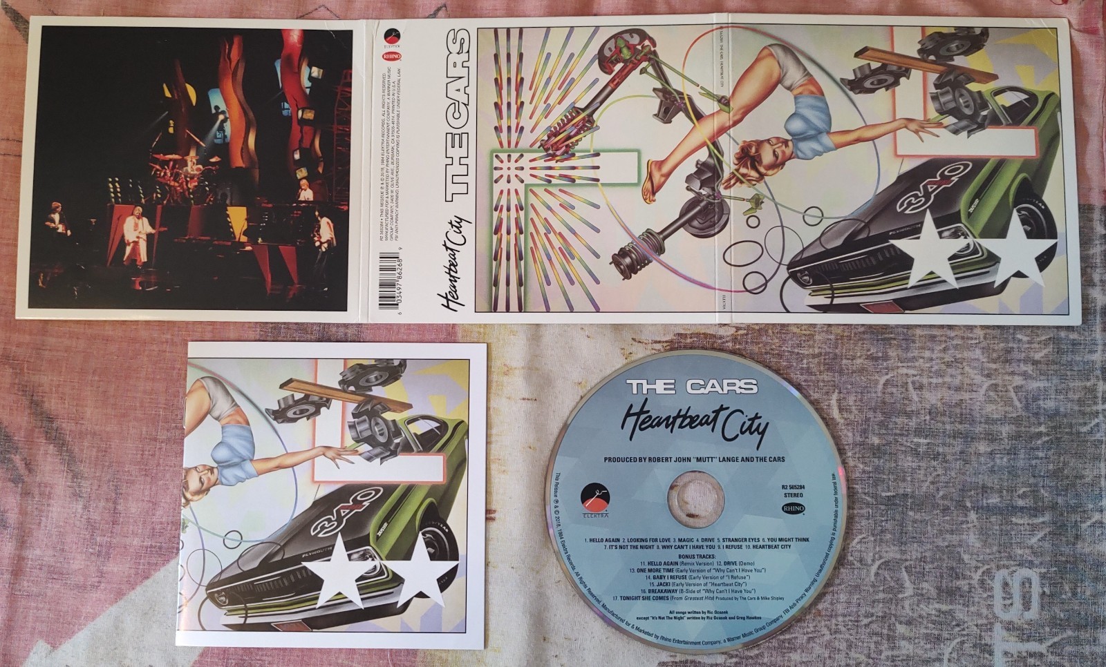 The Cars – Heartbeat City PLUS 7 BONUS TRACKS - 1984/2018 ELEKTRA R2-565284 HTF