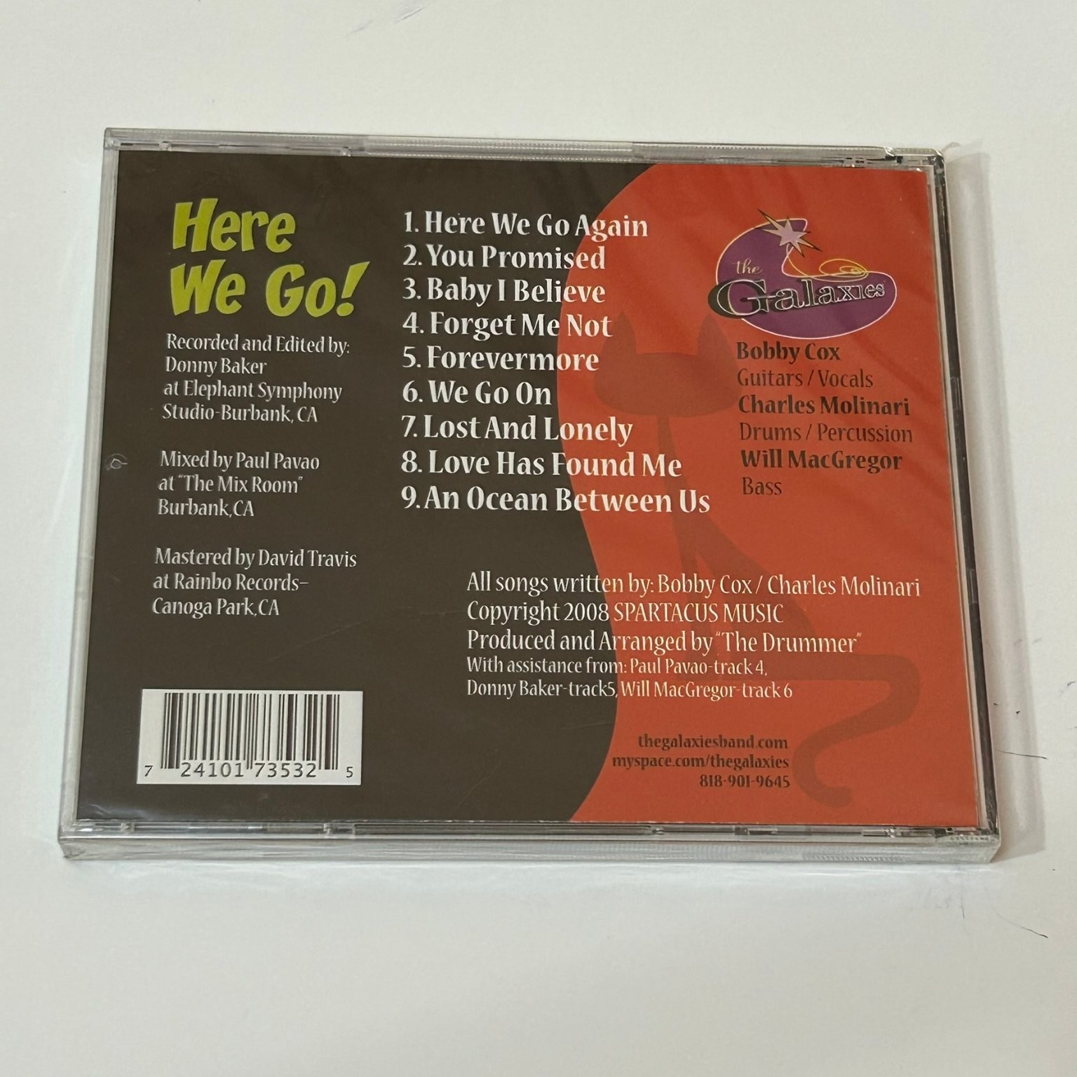 The Galaxies – Here We Go! CD 2008 Indie Rock Pop Rock Spartacus Music Sealed