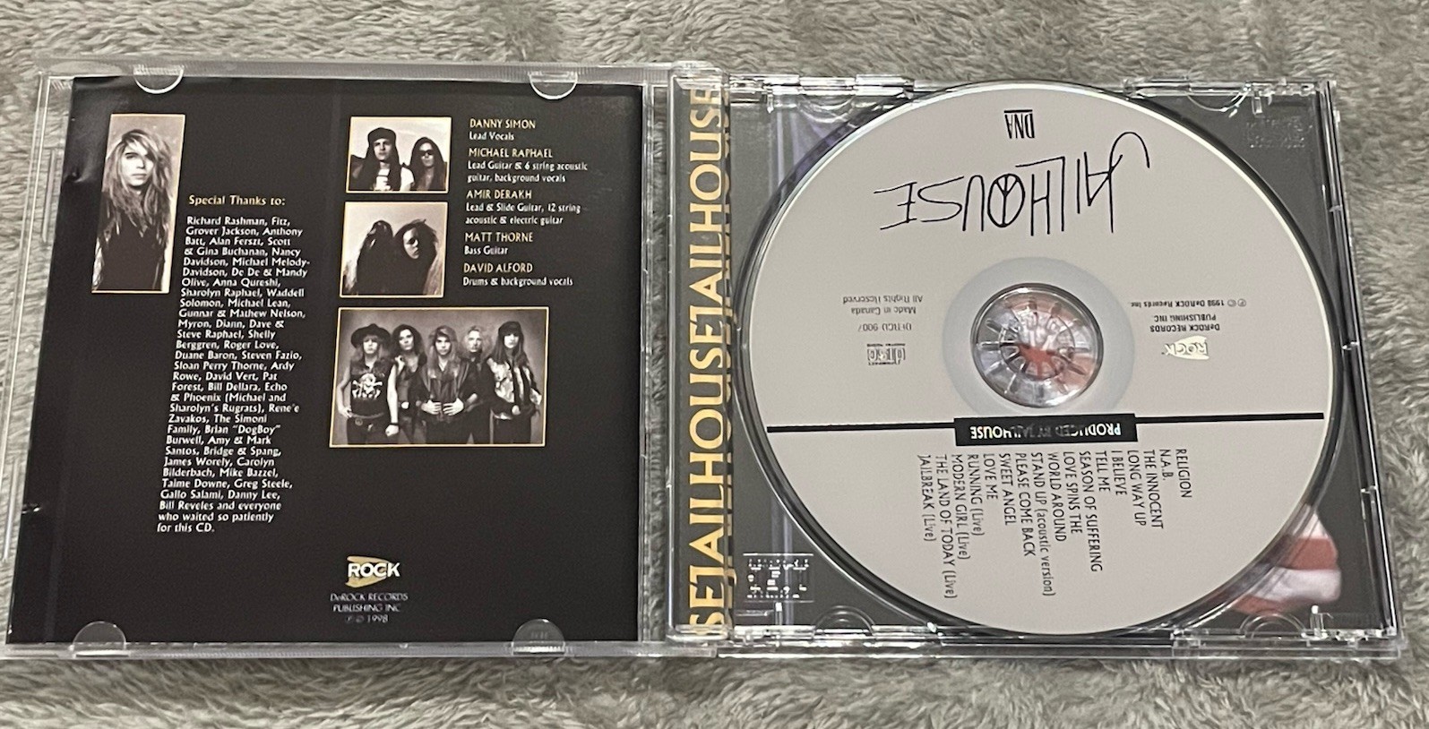 JAILHOUSE Hair Metal CD Self Titled (CD, 1998, DeRock Records) Rough Cutt Rare