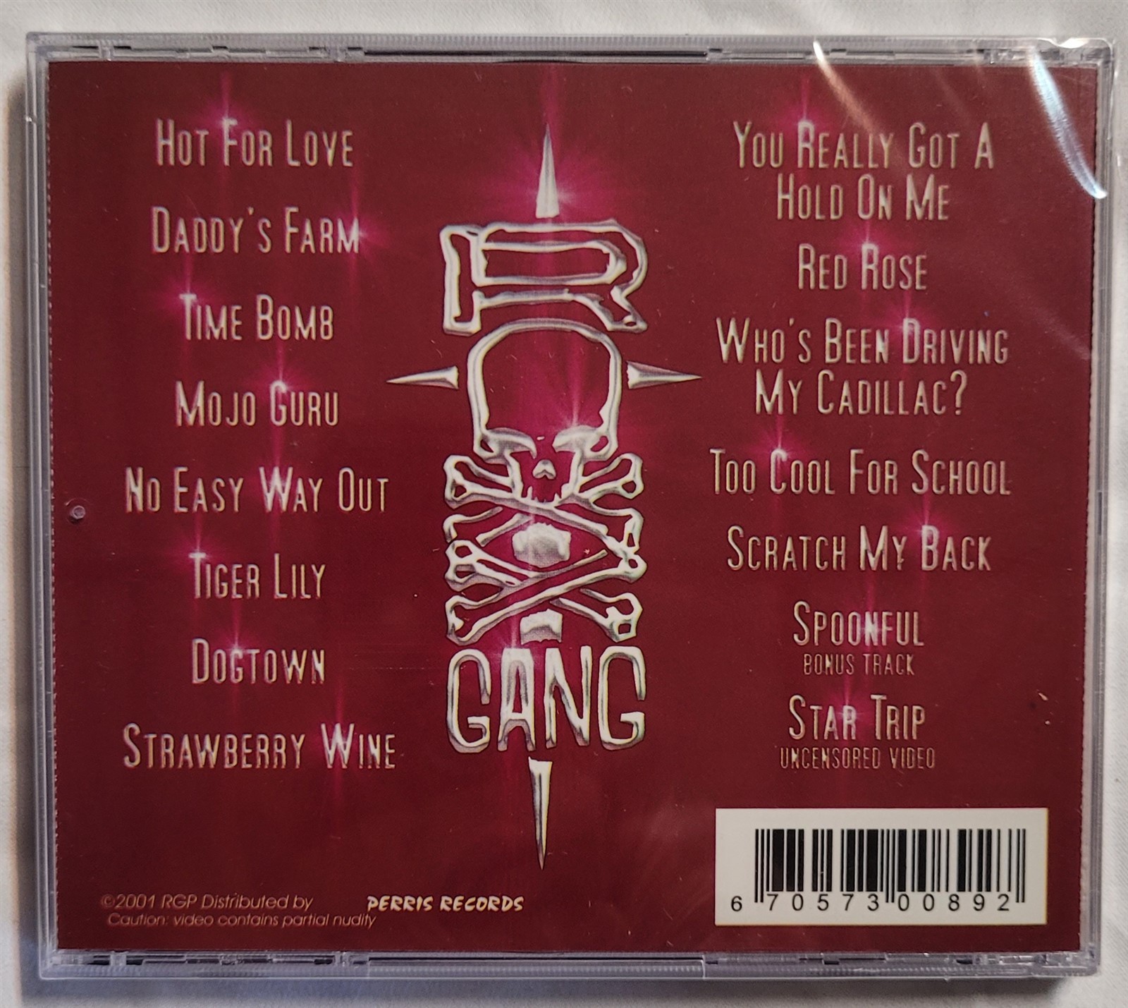 Roxx Gang Bodacious Ta Tas New CD Hard Rock Glam Red Rose Strawberry Wine Mojo