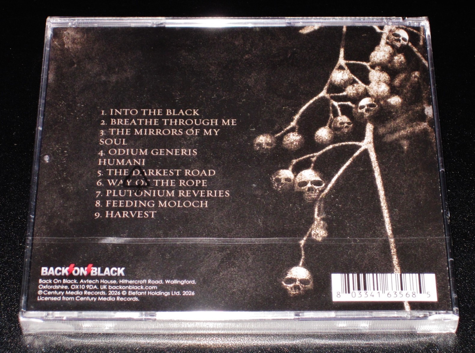 Naglfar: Harvest CD 2026 Reissue Back On Black Records UK BOBV1246CD JC NEW