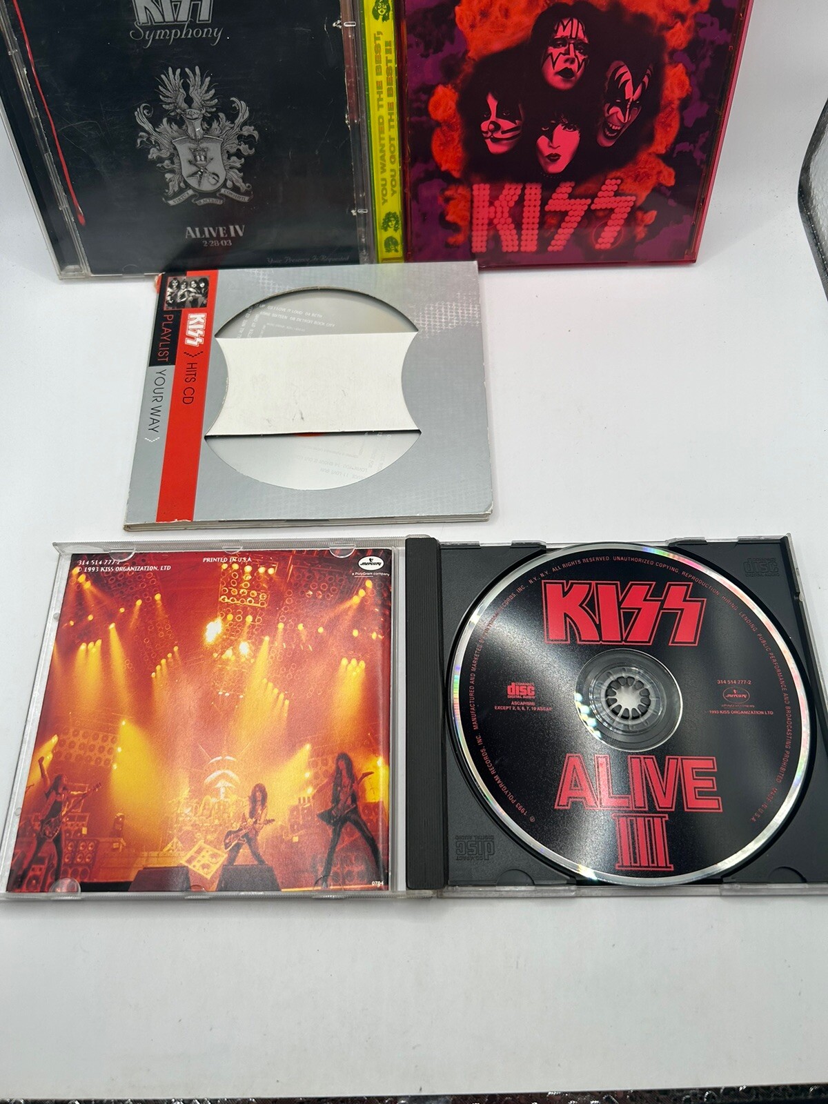 Kiss 4 CD Lot - Alive III, Alive IV, You Want The Best You Got The Best,