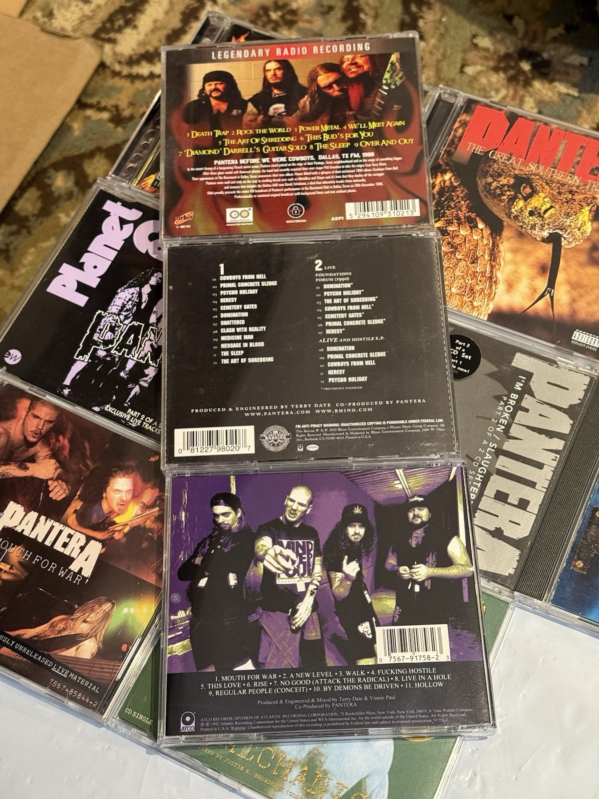 PANTERA (11 Compact Disc Lot)/OOP/Rare/Imports/CD’s Used & Very Good Plus+!!!!!!