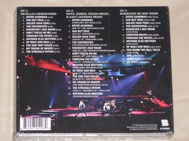 Metallica 3 cd set Black Album Self Title 30th Anniv. Remastered 1991 2021 NEW