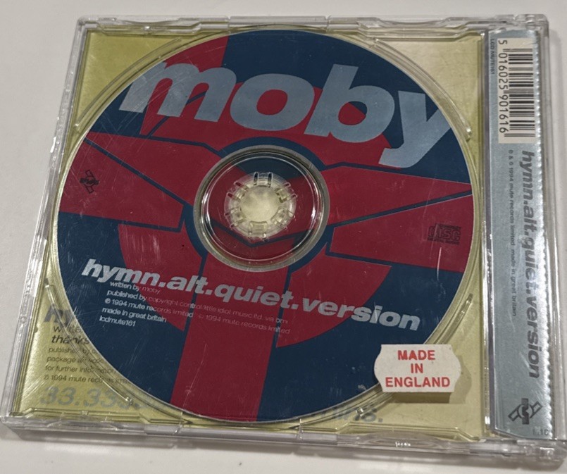 EXCLUSIVE UK 33 Min RADIO REMIX by Moby “Hymn.alt.quiet.version” 1994 CD Single!