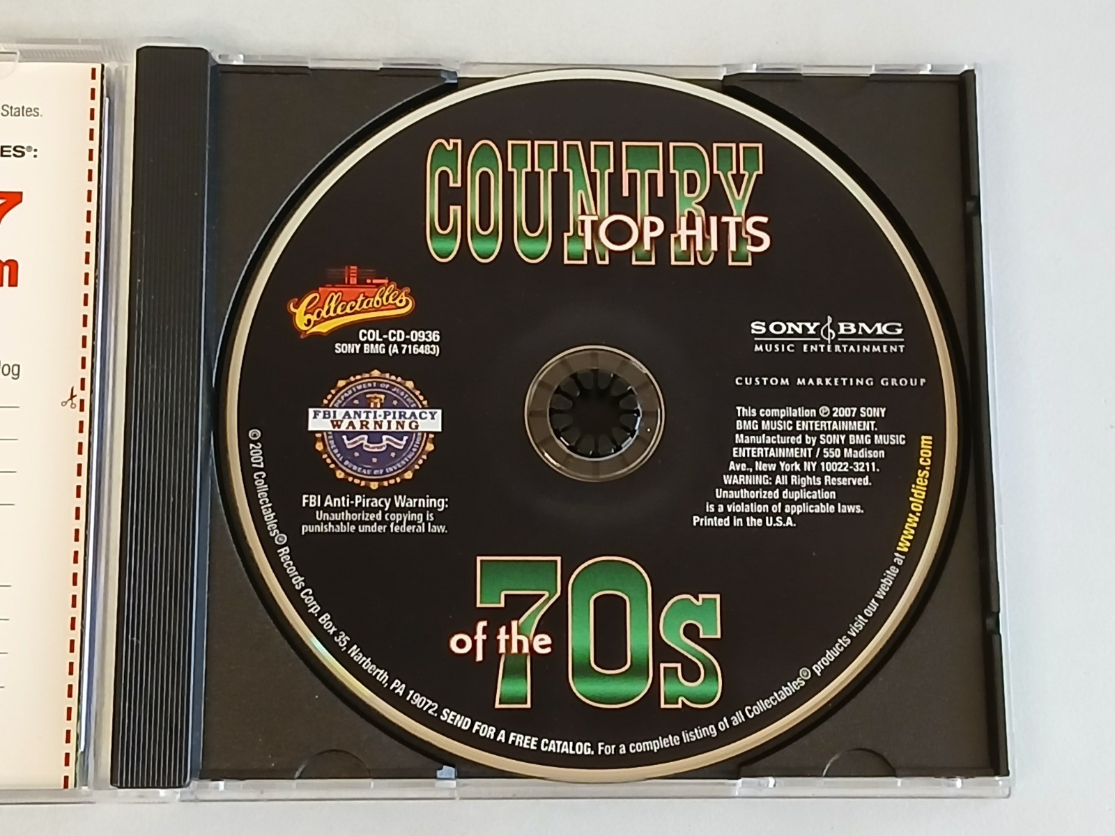 COUNTRY TOP HITS OF THE 70s & 80s Compilation CD Lot of 2 Used