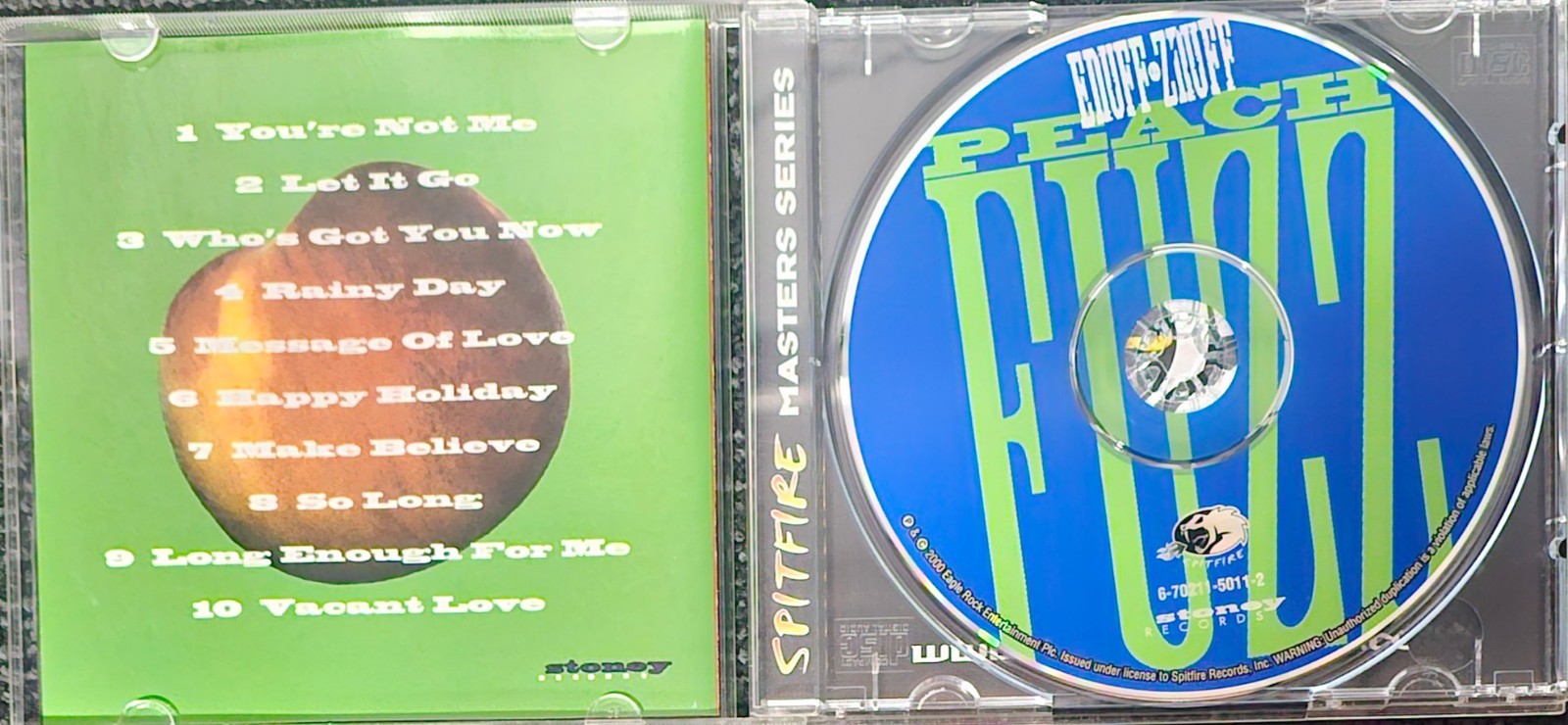 Enuff Z'nuff "Peach Fuzz" CD - 2000, Spitfire Records - Like New Condition