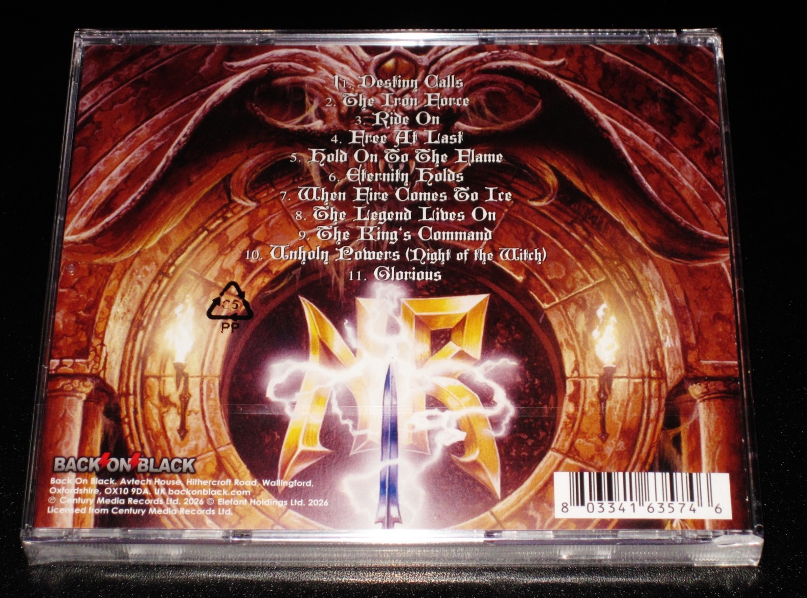 Nocturnal Rites: The Sacred Talisman CD 2026 Reissue Back On Black UK JC NEW