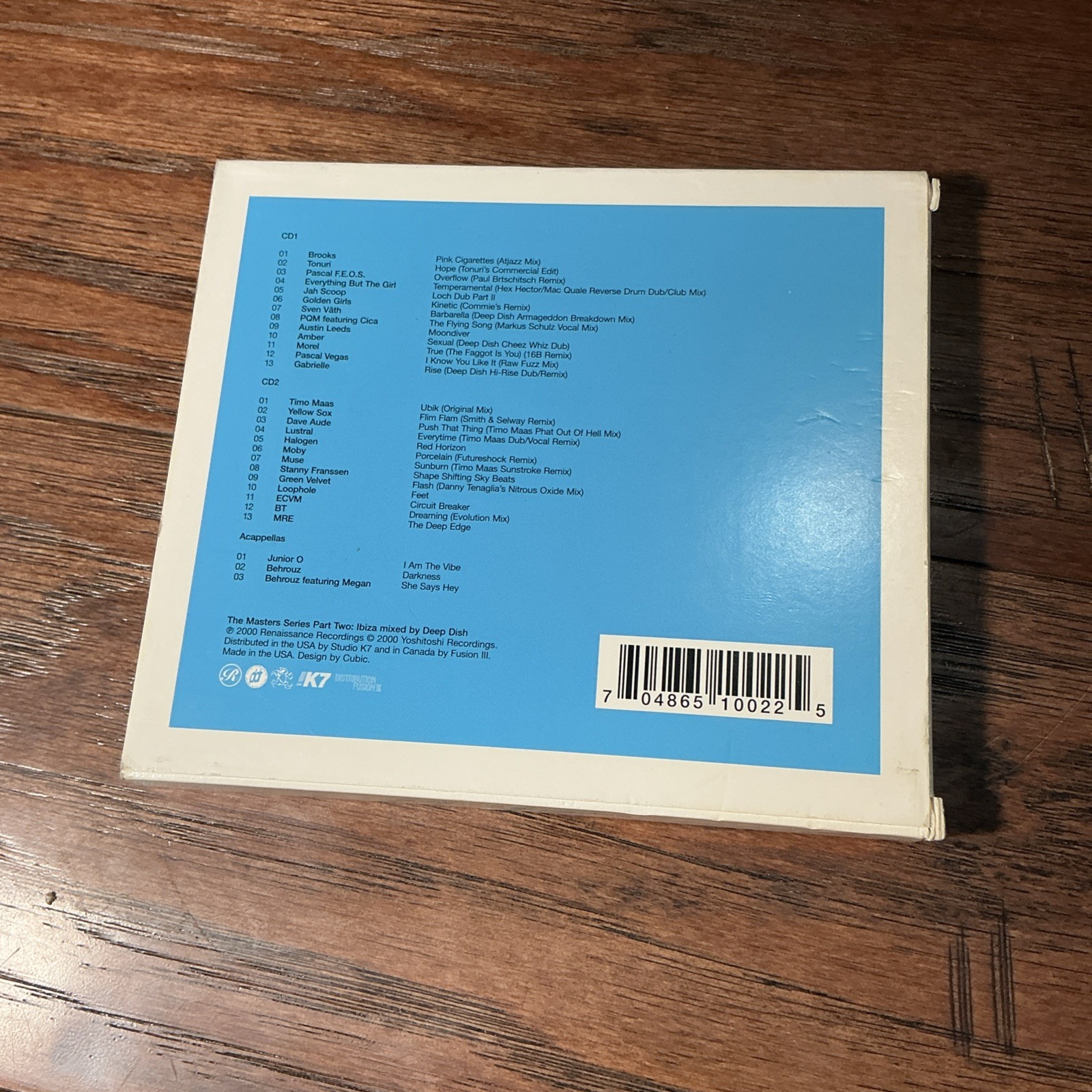 VARIOUS - Renaissance Ibiza Mixed By Deep Dish - 2 CD Yoshitoshi – YRCDLP2 House