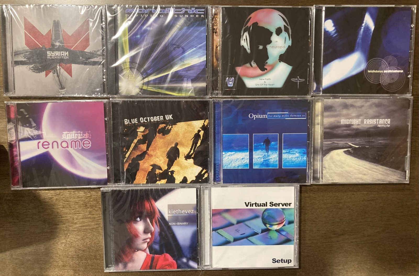 CD Lot of 10 NEW Synthpop music CDs from A Different Drum record label - sealed