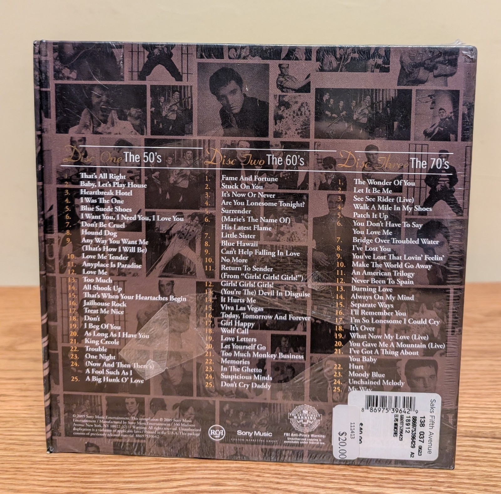 Elvis Presley Memories 3 CD Box Gift Set Elvis' 75th Birthday Anniversary NEW
