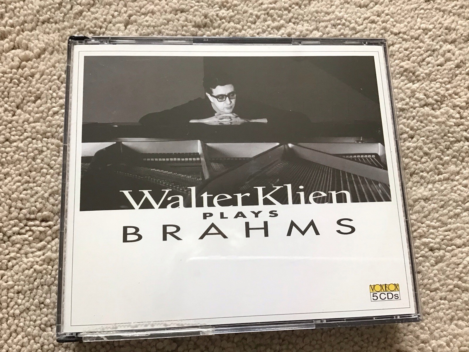 Walter Klien Plays Brahms 5 CD Set 2004 VoxBox CD5X 3612 Plus Extra Inserts