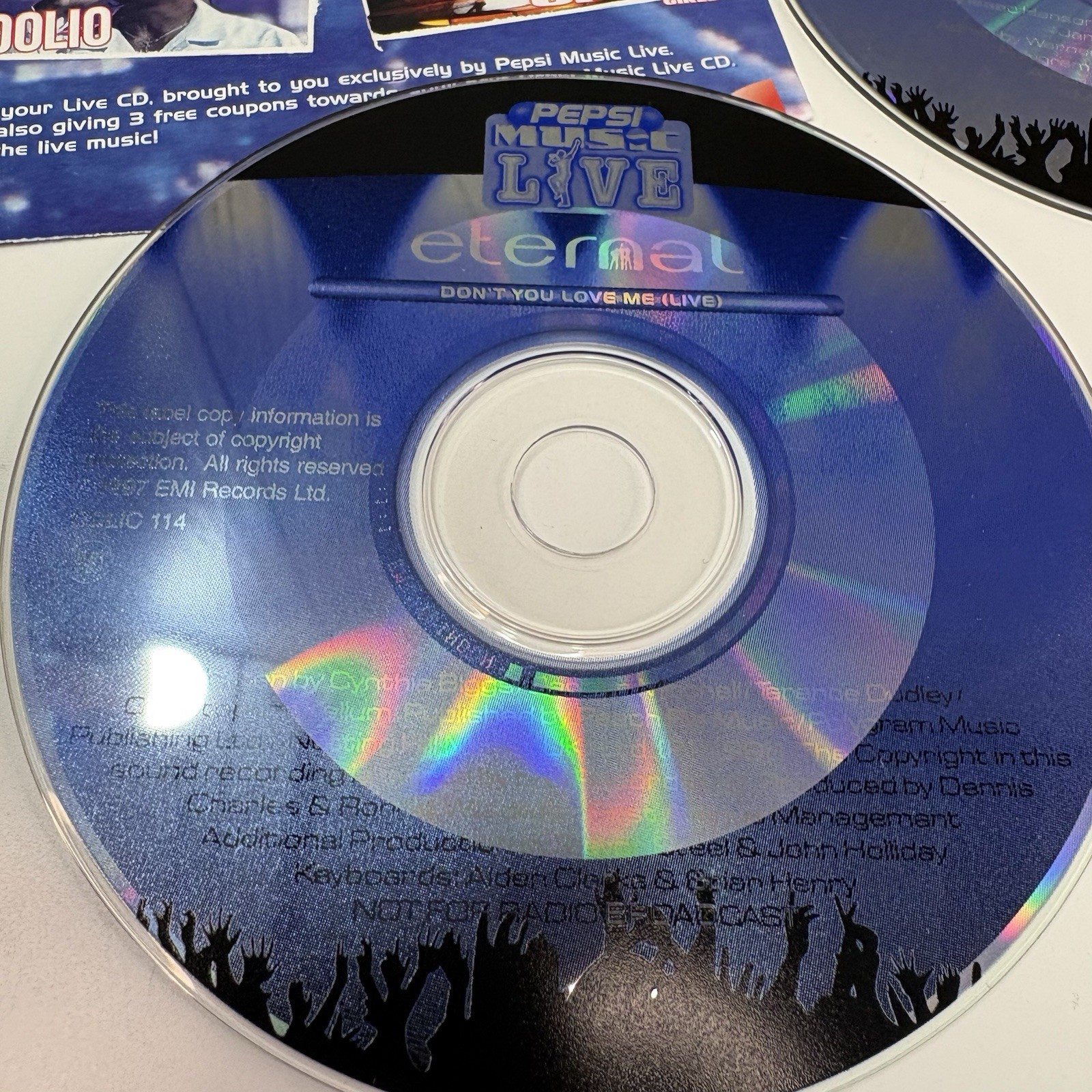 Pepsi Music Live 1997 Promo 4 CD Box Set Case Spice Girls Hanson Eternal Coolio