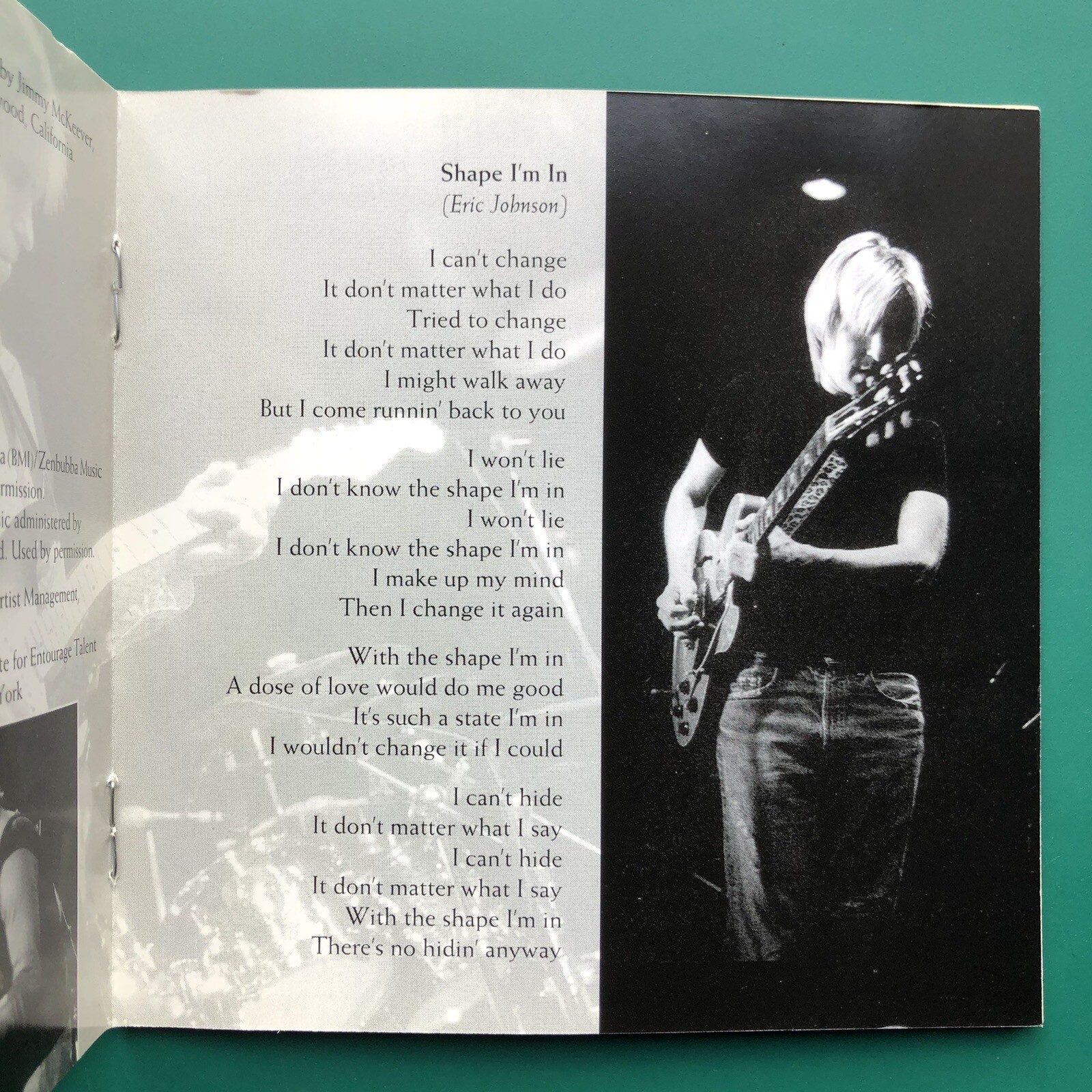 Eric Johnson, Alien Love Child LIVE AND BEYOND Blues Rock CD Digibox Zenland USA