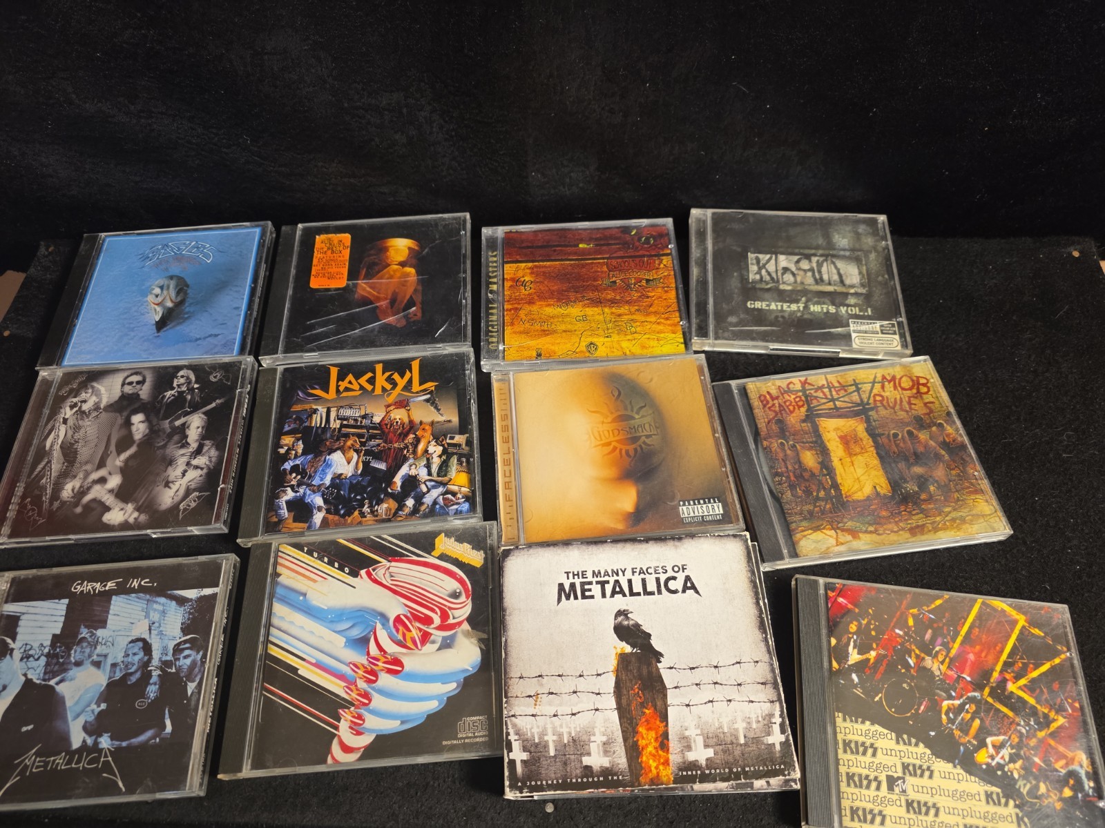 Vtg Lot Of 21 Hard Rock Metal CDs Used Metallica, Megadeth, Ozzy, Poison, More!