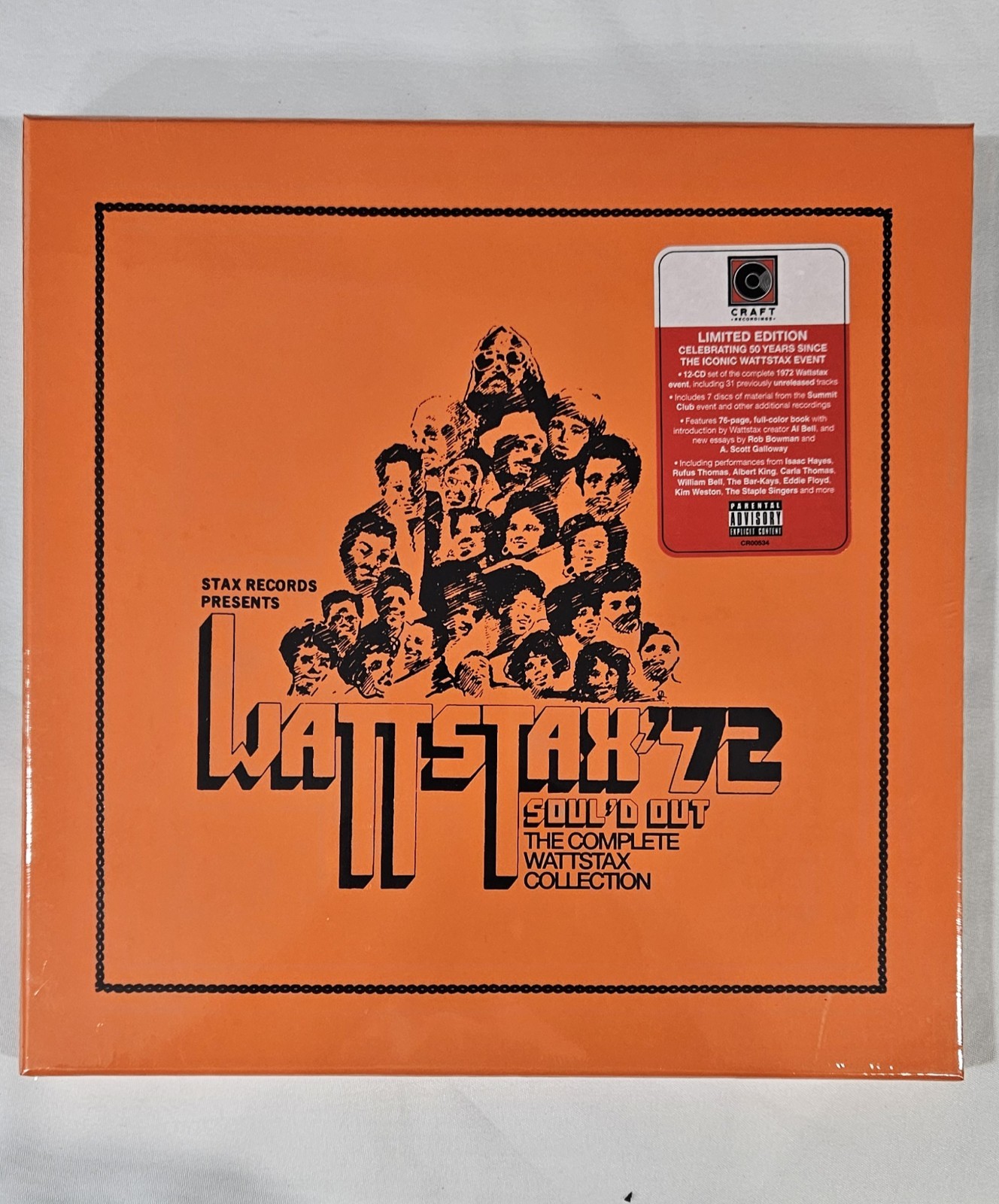 Wattstax 72 "Soul'd Out" 12 CD Box Set - New/Sealed 2023