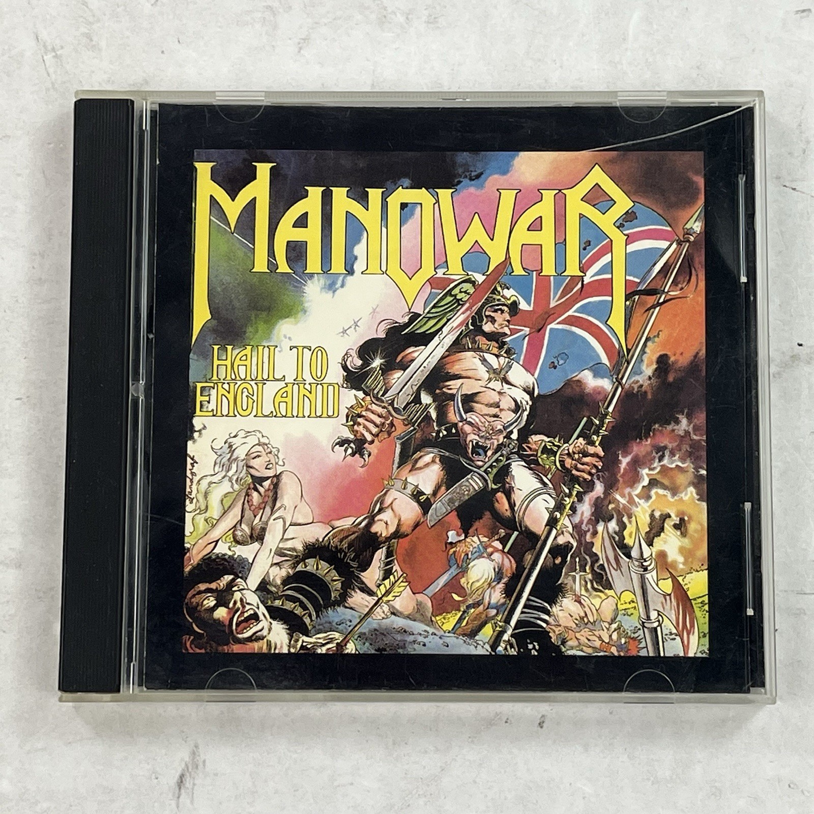 MANOWAR - HAIL TO ENGLAND ORG CD 1984 (MFN CD-19) MANOWAR RECORDS EARLY FIRST