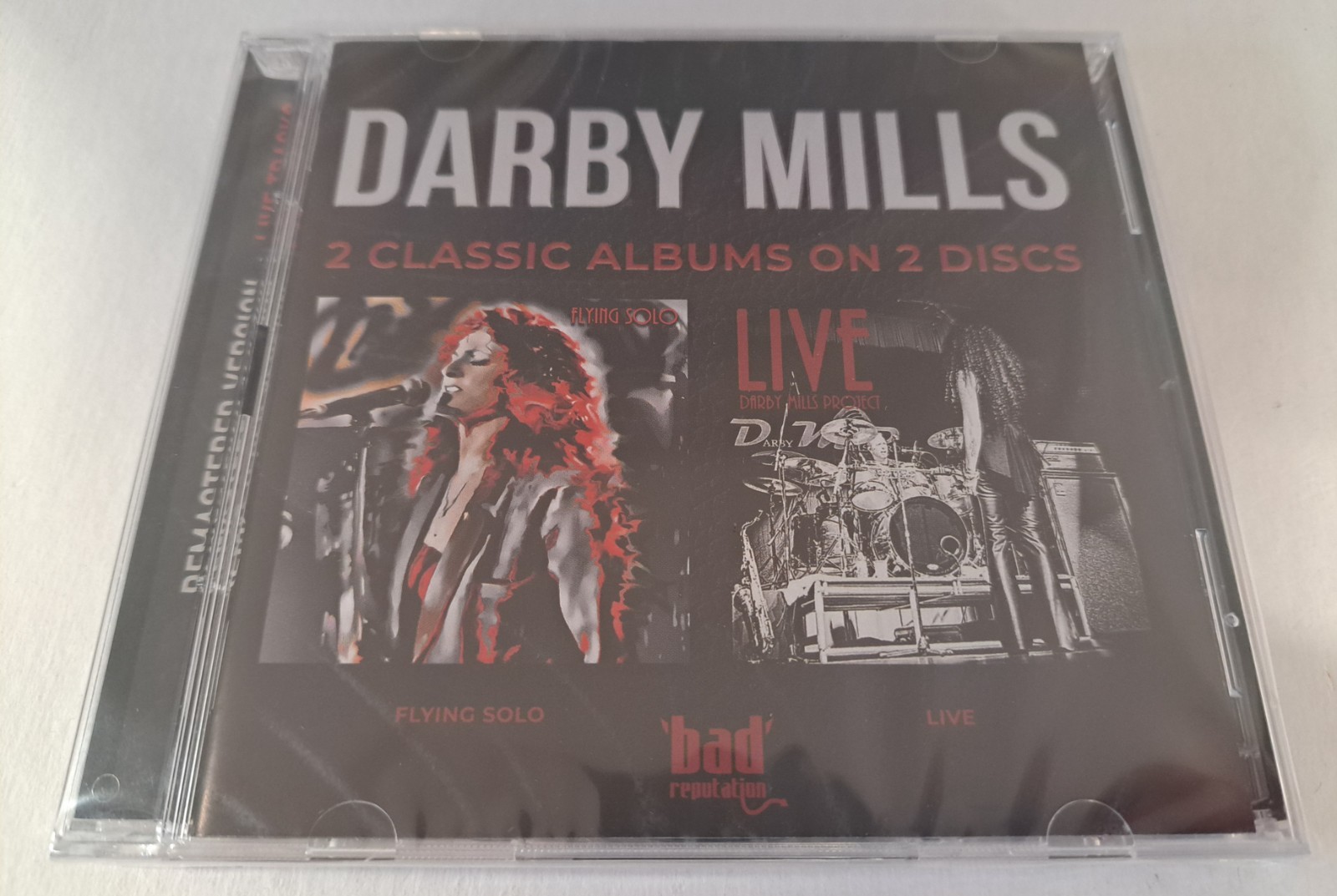 Darby Mills New 2 CD Flying Solo + Live Hard Rock Headpins The Unsung Heroes