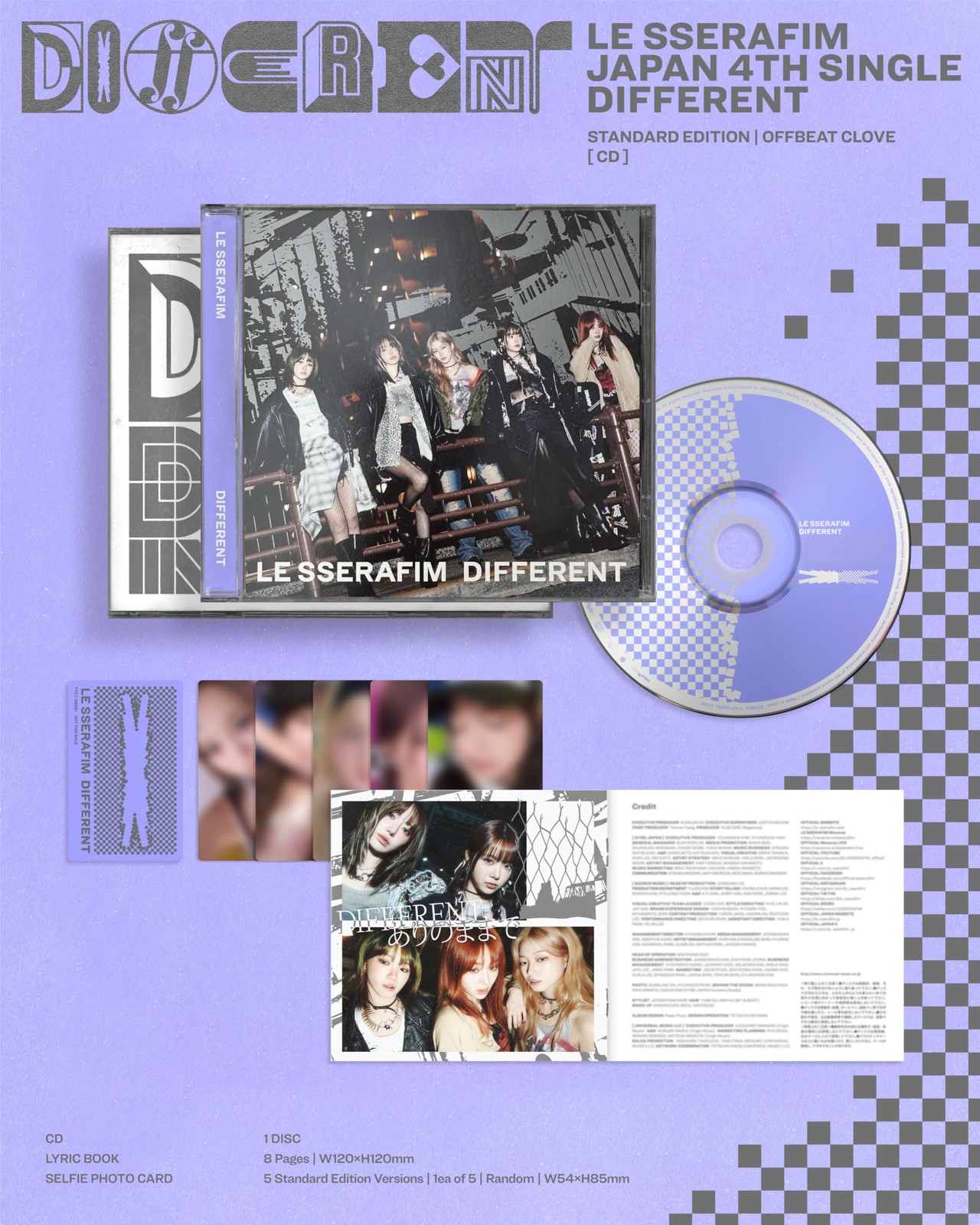 Le Sserafim DIFFERENT (CD)