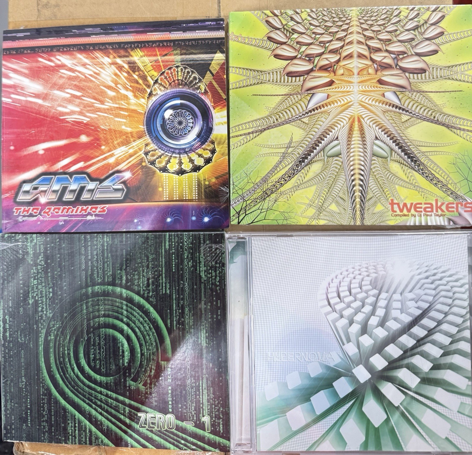 4 CDs GMS Remixes, Tweakers, Zero 1, Hyper Nova Spun Records Electronic Trance