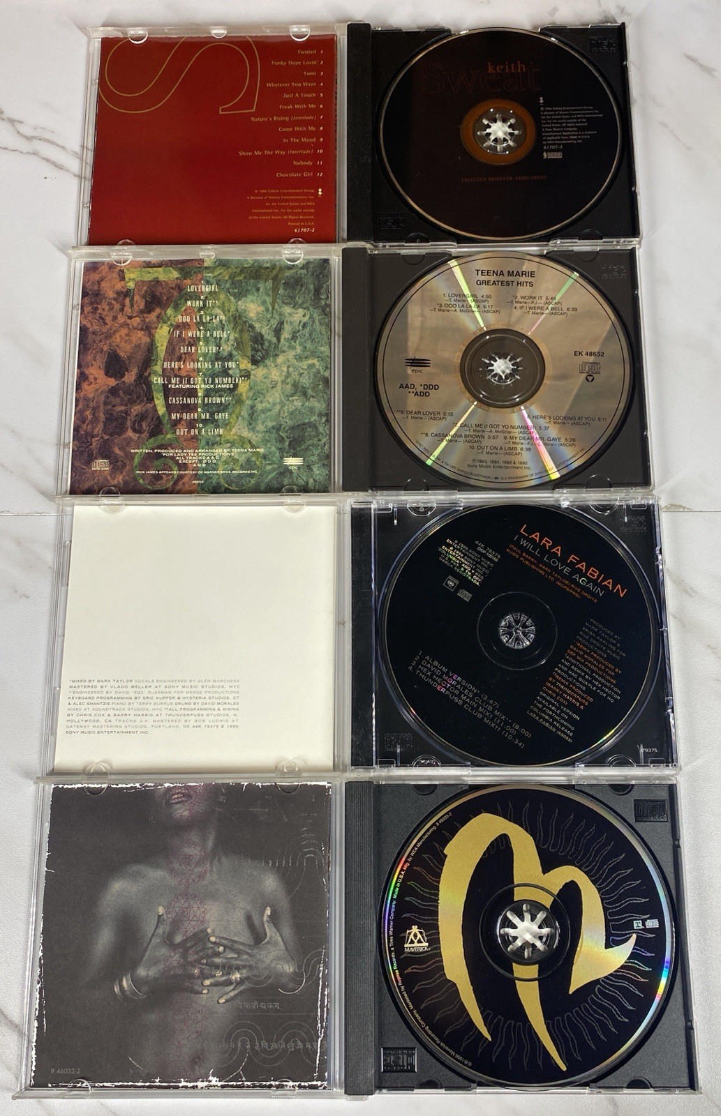 Soul R&B Funk CD Lot of 24 - R. Kelly, Tamia, Keith Sweat ..... all pictured