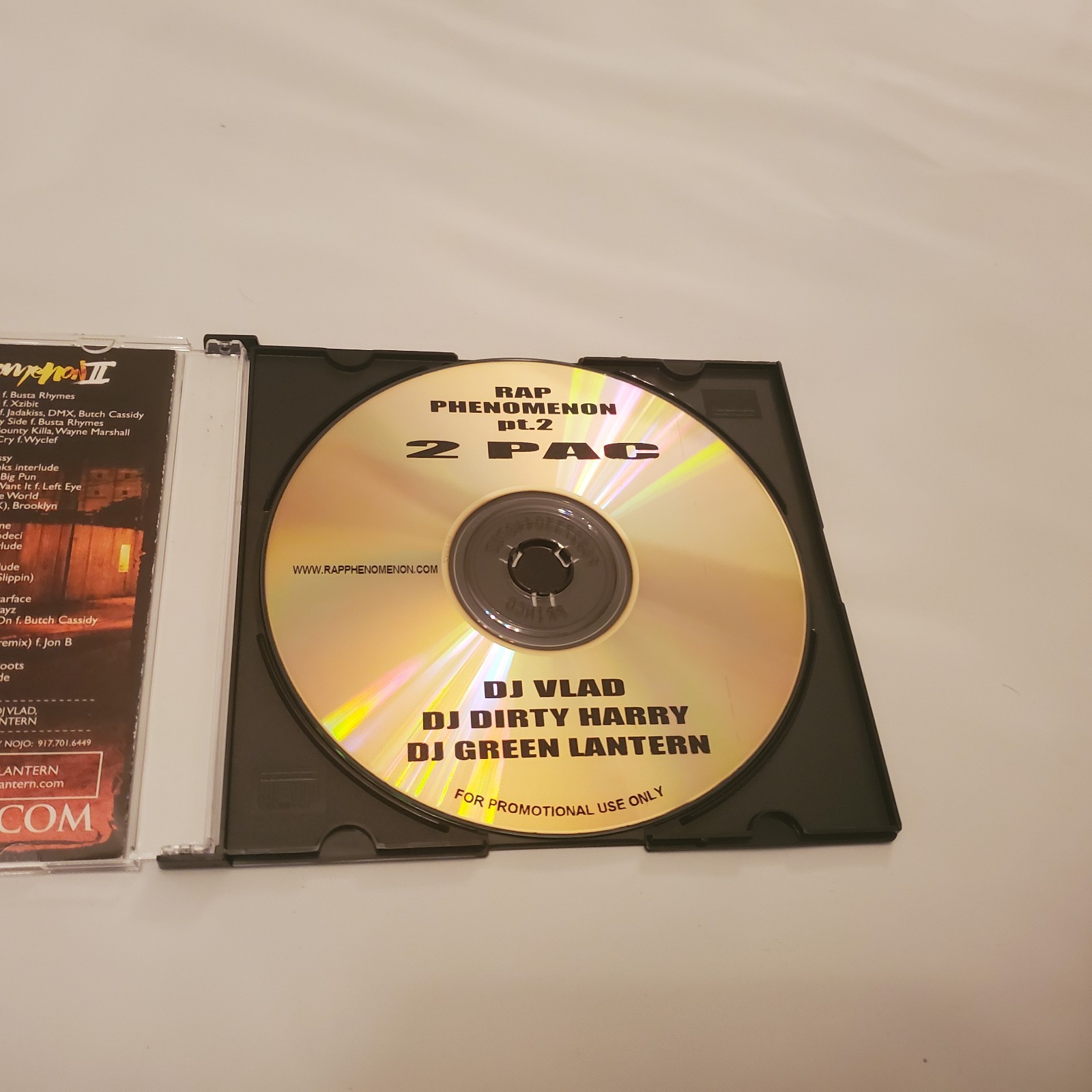 DJ Vlad tv Dirty Harry Green Lantern Present 2Pac Rap Phenomenon 2 Pac 2004 CD