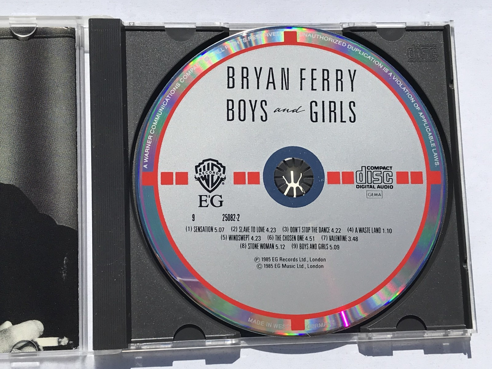 Bryan Ferry – Boys And Girls (CD, 1985) West Germany Target ☆*RARE*☆