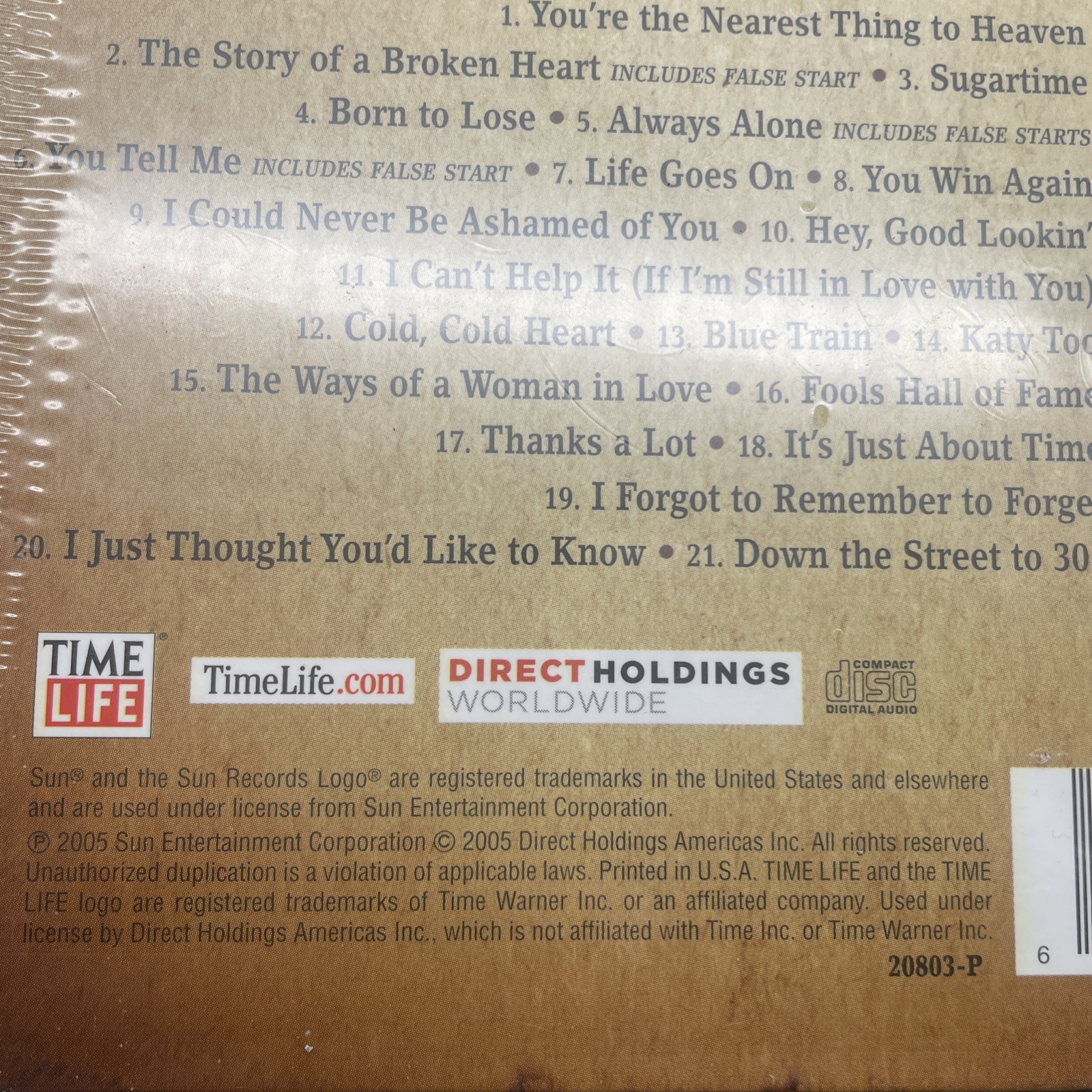 Johnny Cash The Complete Sun Recordings 1955-1958 3 CD Box Set Country Time Life