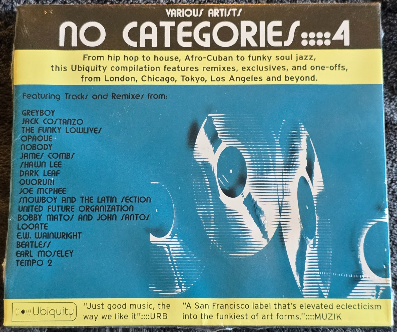 NO CATEGORIES 4 ~ SEALED CD 2001 ~ UBIQUITY RECORDS