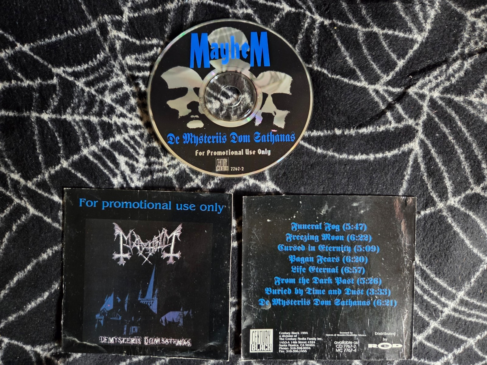 Mayhem De Mysteriis Dom Sathanas LIMITED PROMO cd heavy black death Emperor