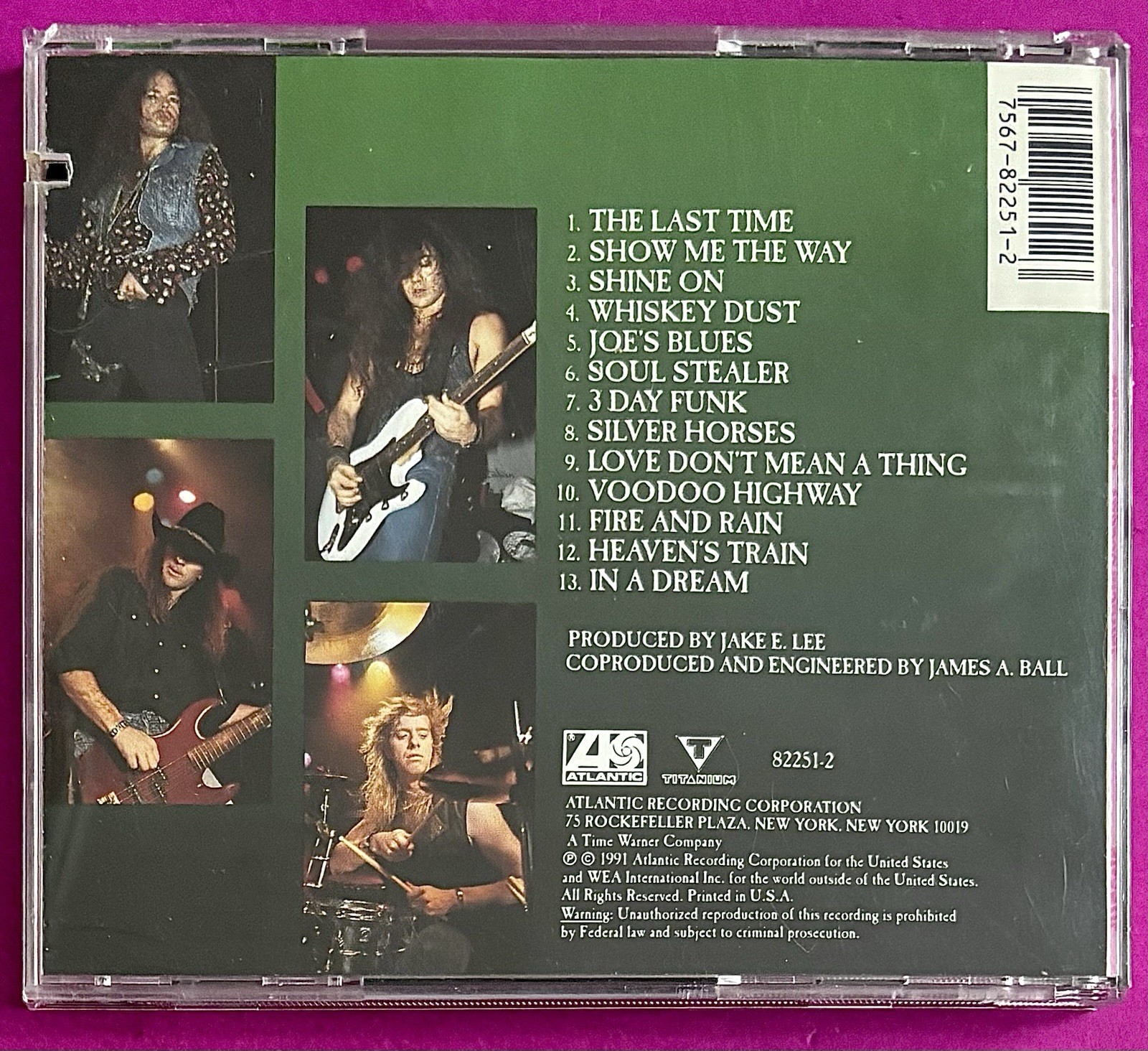 Badlands-Voodoo Highway (1991/Atlantic Records/CD 82251-2) Jake E Lee.*Read*