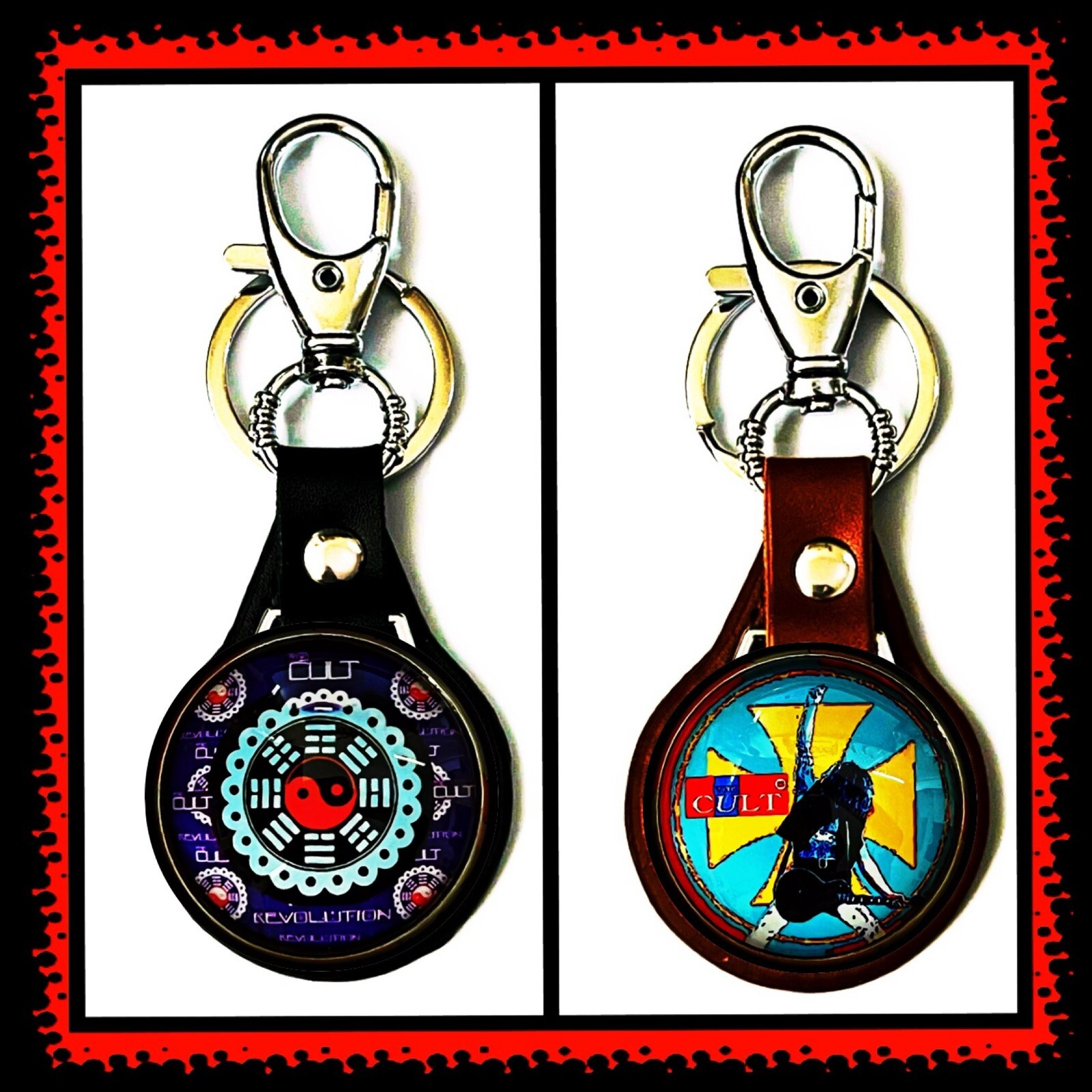 THE CULT SONIC TEMPLE TWO LEATHER BRACELETS