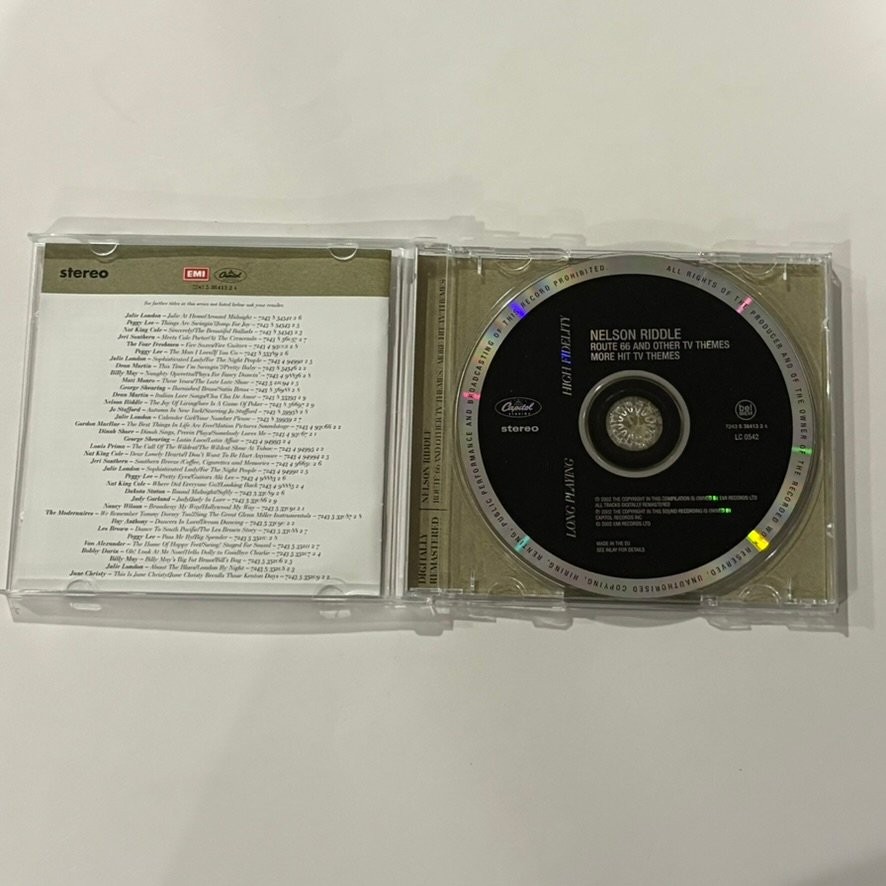 Nelson Riddle – Route 66 TV Themes CD 2002 EMI Gold Capitol Instrumental