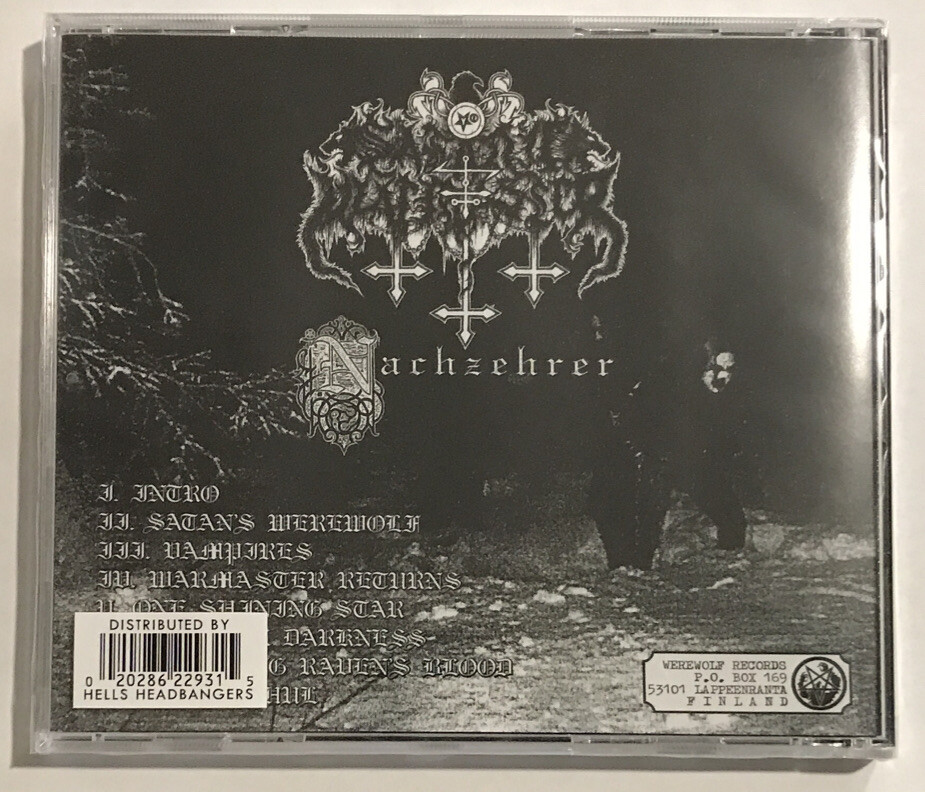 Satanic Warmaster - Nachzehrer CD 2023 Werewolf Records – EVIL-666 [Sealed]