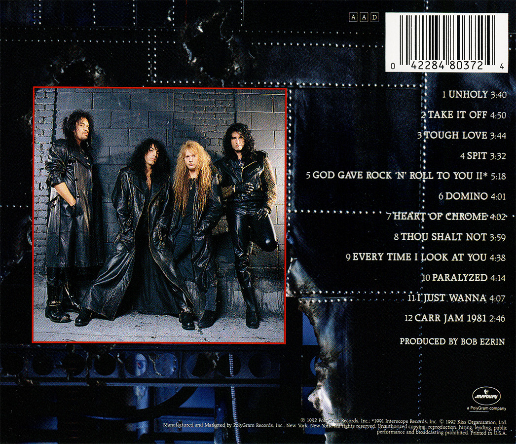 Kiss ~ Revenge CD 1992 Mercury Records U.S. •• NEW ••